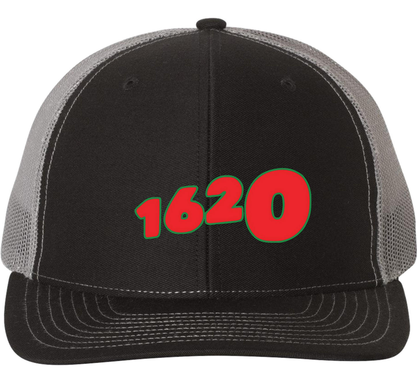 1620 Collective Merch Black/Charcoal Richardson - Snapback Trucker Cap - 112 SKU#S1620R11218095