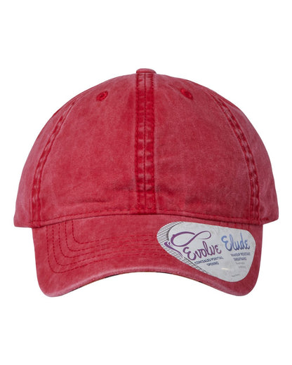 1620 Collective Merch Infinity Her - Women's Printed Visor with Mesh Back Cap - CASSIE  Red/ Leopard SKU#S1620IHCASSIE96795