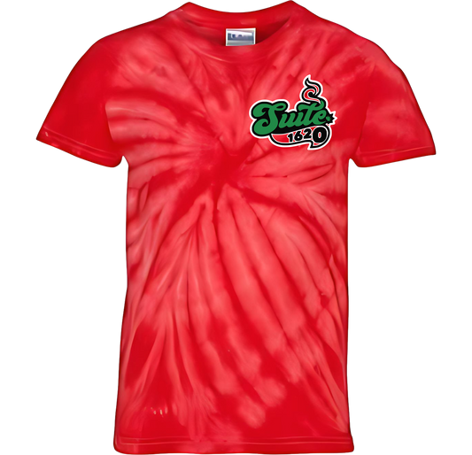 1620 Collective Merch Colortone - Spider Red Suite 1620 & The Weedologist Tie-Dyed T-Shirt - 1000 SKU#S1620CTSP10001002