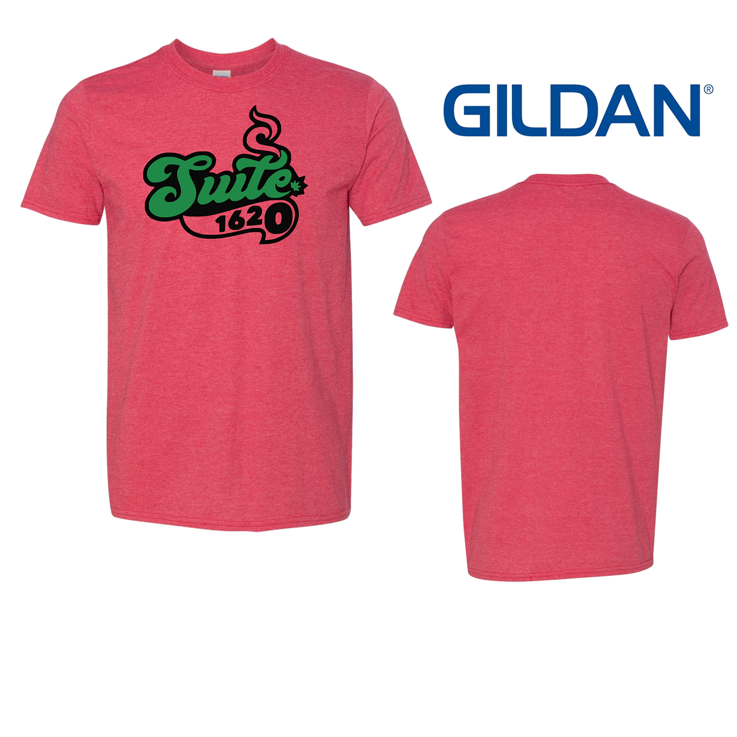 1620 Collective Merch Gildan - Softstyle® Heather Red T-Shirt - 64000 SKU#S1620HR00660