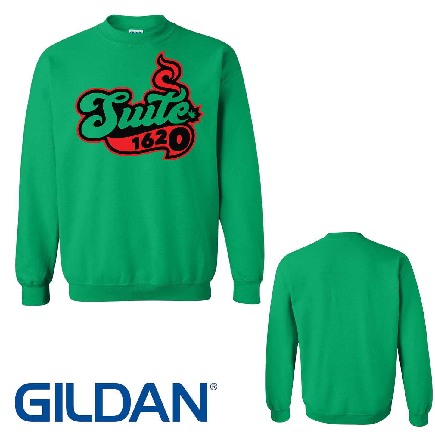 1620 Collective Merch Irish Green Unisex Gildan - Heavy Blend™ Crewneck Sweatshirt - 18000 SKU#S1620GIG21060