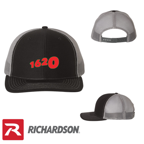 1620 Collective Merch Black/Charcoal Richardson - Snapback Trucker Cap - 112 SKU#S1620R11218095