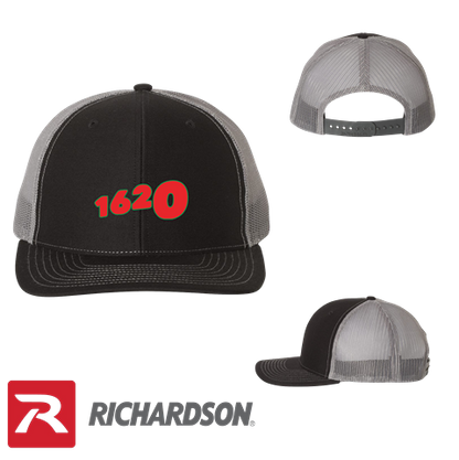 1620 Collective Merch Black/Charcoal Richardson - Snapback Trucker Cap - 112 SKU#S1620R11218095