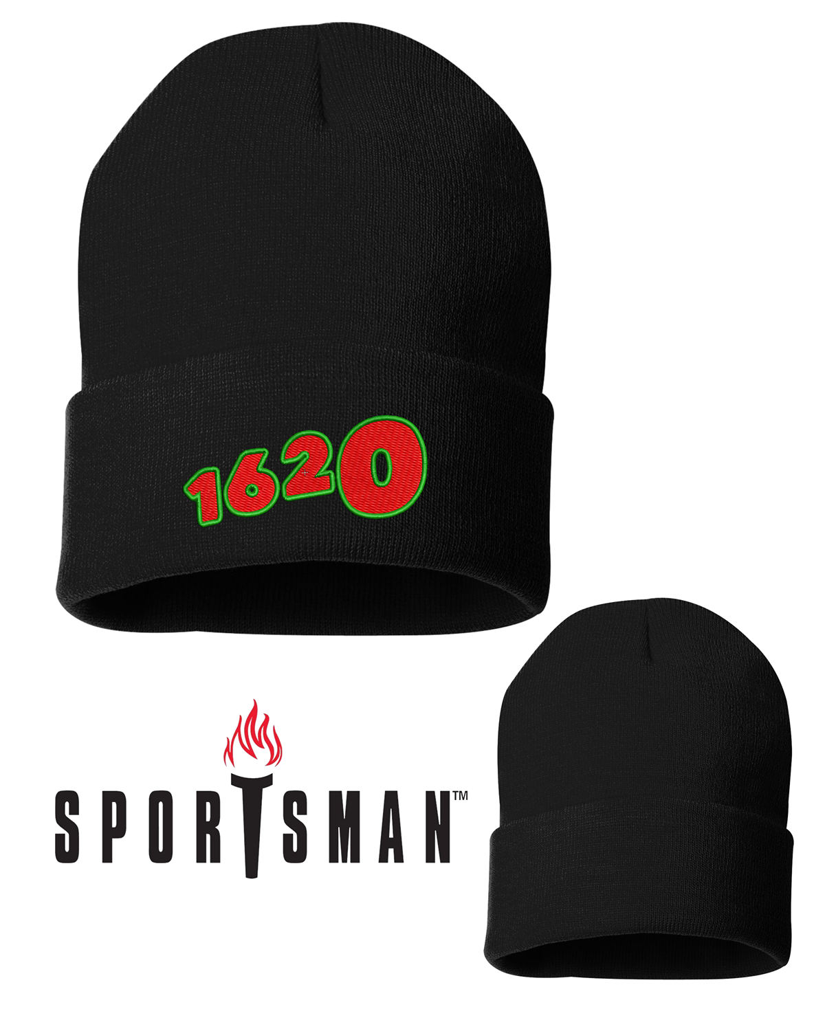 1620 Collective Merch Sportsman - 12" Solid Cuffed Beanie - SP12 SKU#S1620S83995